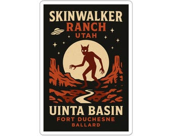 Adesivo Skinwalker Ranch / Vinile souvenir paranormale