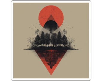 As Above So Below Sticker | Occult Sacred Geometry Vinyl Decal, Metaphysical Cosmic Sticker