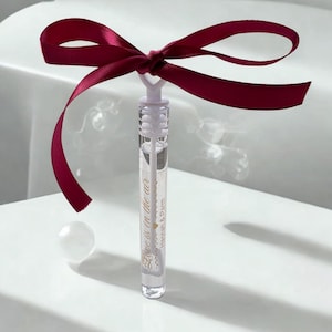 Personalised Love Heart Bubbles With Ribbon