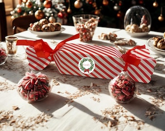 Fill Your Own Personalised Christmas Cracker Gift Bags. Hamper, Gifts, Stocking Fillers, Place Names