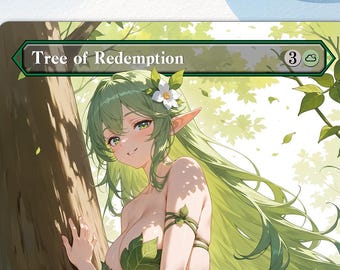 Tree of Redemption Anime Waifu Proxy Card:  EDH Custom Card