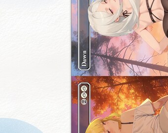 Dusk // Dawn Anime Waifu Proxy Card:  EDH Custom Card
