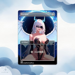 Anime Waifu Sol Ring Proxy Card: Custom EDH Commander MTG Gift