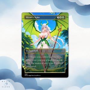 Anime Waifu Mirari&#39;s Wake Proxy Card: Custom MTG EDH Commander