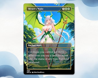Anime Waifu Mirari's Wake Proxy Card: Custom  EDH Commander