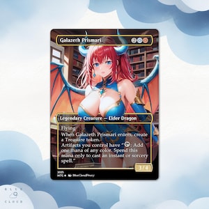 Galazeth Prismari Anime Waifu MTG Proxy Card - EDH Commander Deck