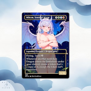 Miirym, Sentinel Wyrm Anime Waifu Proxy Card: EDH Commander MTG
