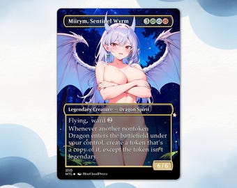 Miirym, Sentinel Wyrm Anime Waifu Proxy Card: EDH Commander