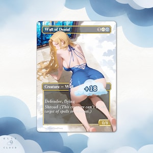 Arcades Defender Tribal — Wall of Denial Anime Waifu Proxy-Karte: EDH Custom Card