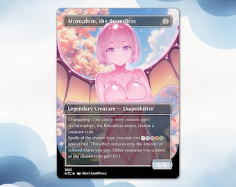 Morophon, the Boundless Anime Waifu Proxy Card: EDH Commander  Foil Option