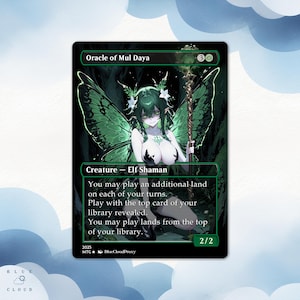Oracle of Mul Daya Anime Waifu Proxy Card: EDH Commander MTG