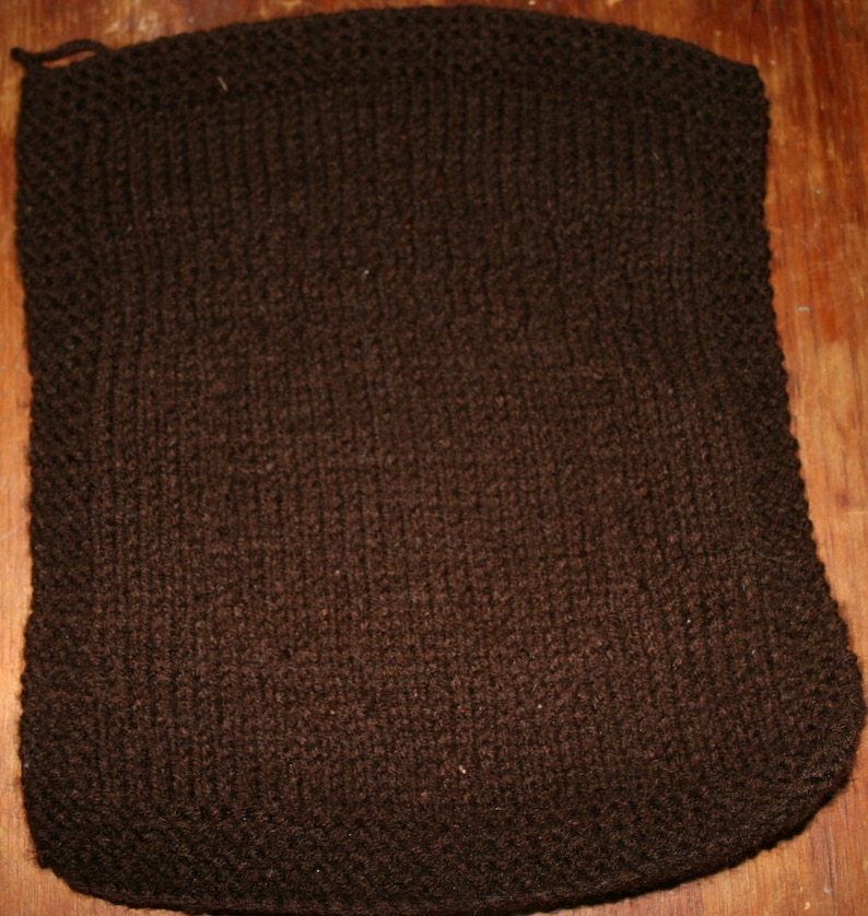 with Acorn Pattern Knitted Dishcloth