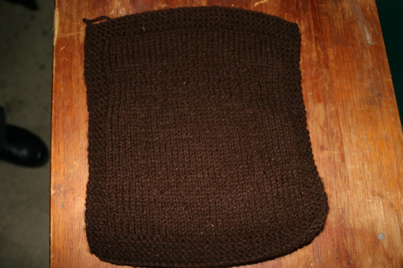 with Acorn Pattern Knitted Dishcloth