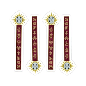 Set of 4 Esquie Banner Kiss-Cut Stickers