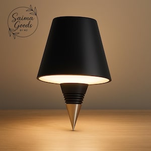 Modern Cone Table Lamp STL File – 3D Printable LED Desk Light – Contemporary Minimalist Decor