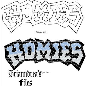 Homies With Lowrider PNG File - Etsy