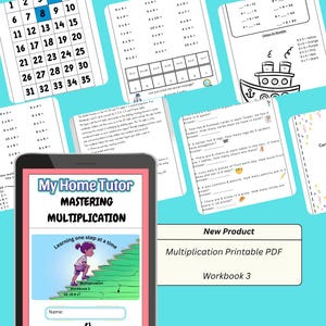 Multiplication Workbook: Learn 4, 8 & 7 Times Tables | Fun Printable Maths Activities for Kids | Times Tables Practice with Certificate