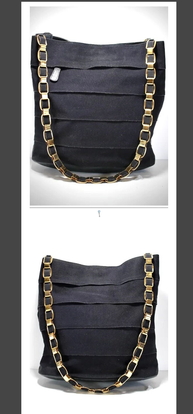 バッグ Vintage Ferragamo Chain Handbag Black Salvatore Ferragamo - Black vintage shoulder bag