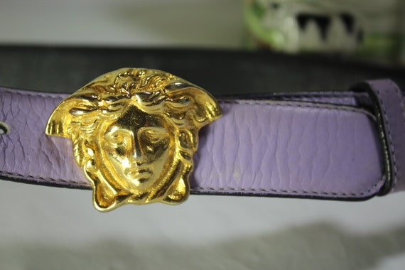 Buy Vintage Gianni Versace Large MEDUSA Face Gold Buckle  display picture 1