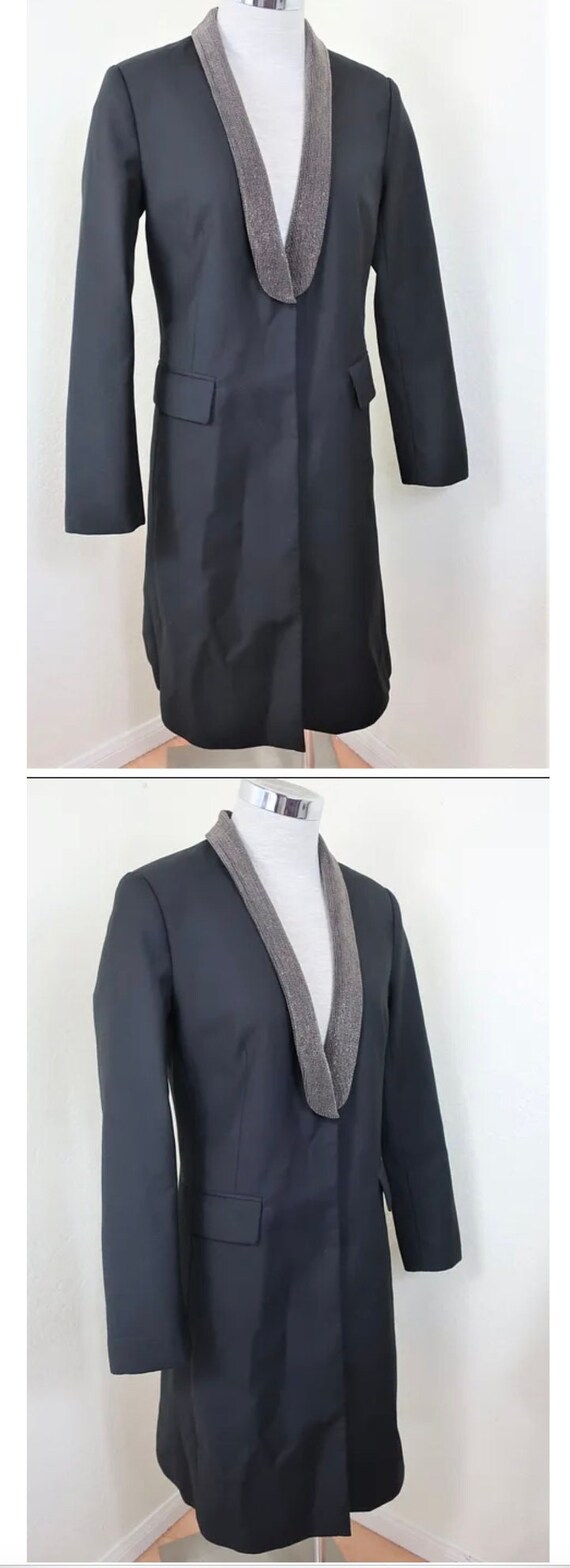 BRUNELLO CUCINELLI Black Full Length Wool Blazer J