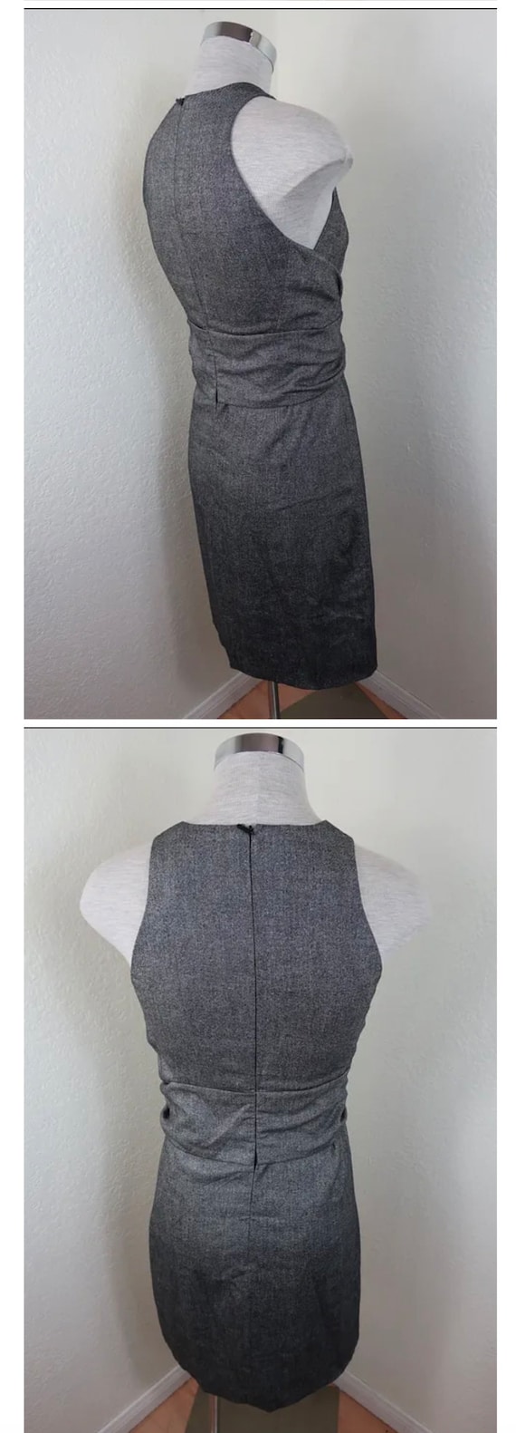Vintage GUCCI Tom Ford Grey Wool Blend Zip Sleeve… - image 10
