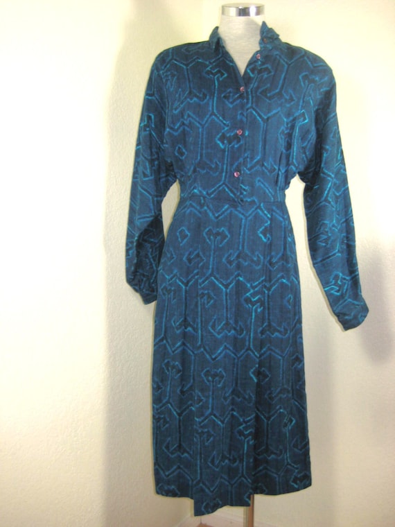 Vintage Anastasia France Longsleeve Printed Blue D