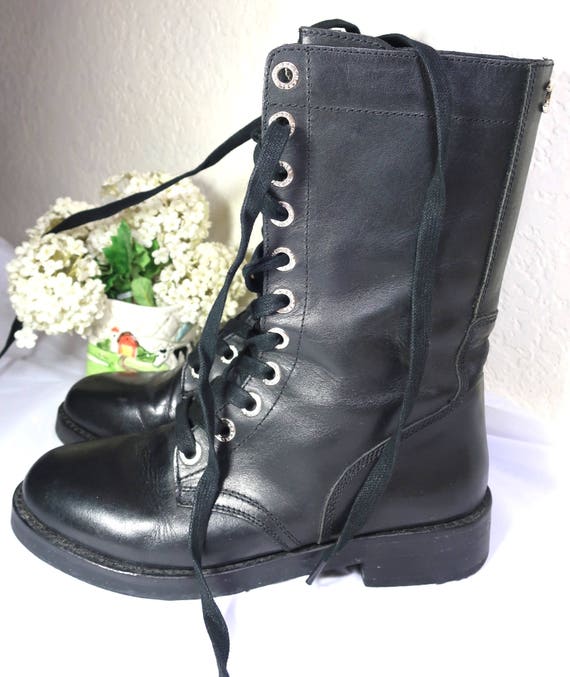 Vintage CC noir cuir Style militaire laçage bottes Italie sz 37 7 OBO | Elaborer
Vintage CC noir cuir cuir cuir Style militaire laçage bottes Italie sz 37 7 OBO | Elaborer
811aea
