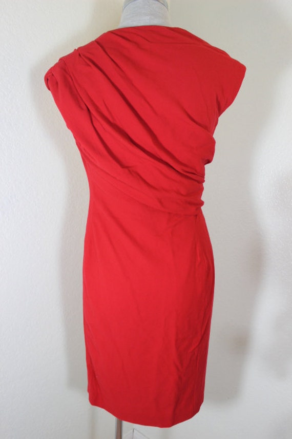 Vintage Gianni Versace Couture Red Sexy Dress Sma… - image 5