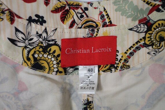 Buy Rare Vintage CHRISTIAN LACROIX Red Black Printed Paisley Signatures  Cotton Linen Short Sleeve Dress S 40 4 5 6 Online in India - Etsy