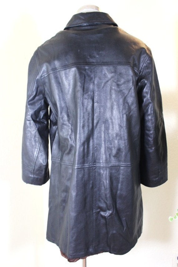 Vintage JEKEL Paris Black Lambskin Leather Jacket Coa… - Gem