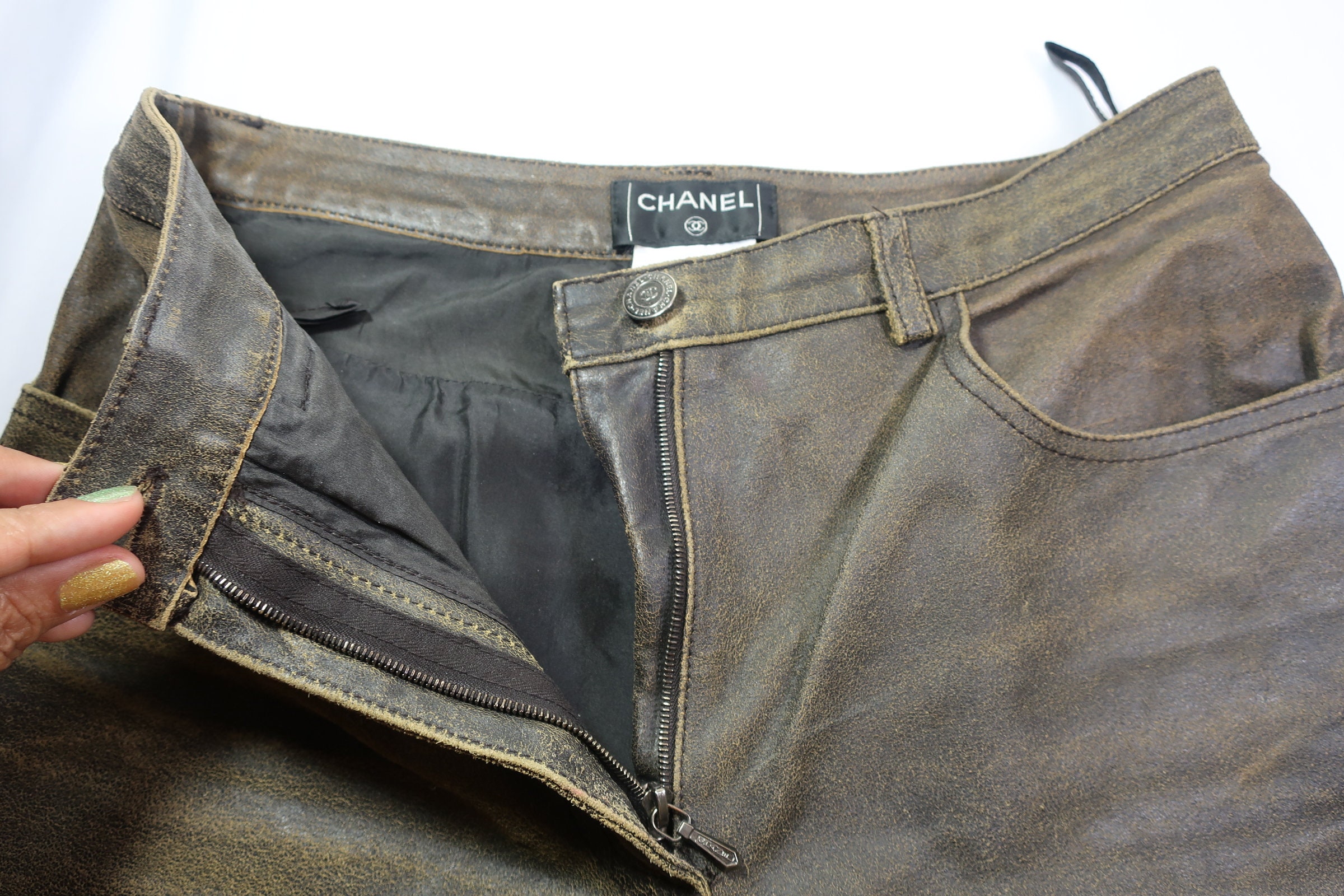 CHANEL SPORT 2007AW シャネル スポーツ レザー パンツ 38 il_fullxfull.2914312021_h82n.jpg