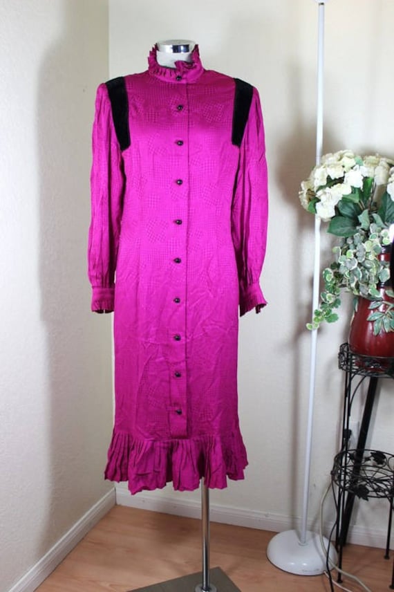 Vintage Rare NINA RICCI Boutique Pink Long Sleeve… - image 1