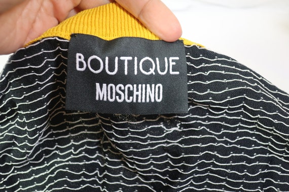 BOUTIQUE MOSCHINO Pullover Sweater Black Blue Yel… - image 2