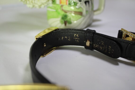 Vintage Gianni Versace Black Medusa Face Diamante Buckle