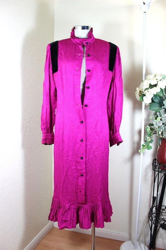 Vintage Rare NINA RICCI Boutique Pink Long Sleeve… - image 10