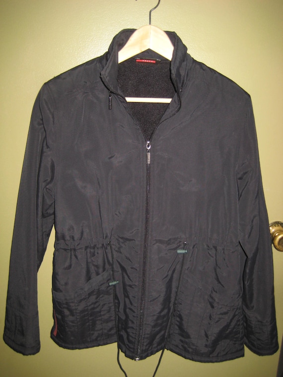 Vintage black nylon windbreaker - Gem