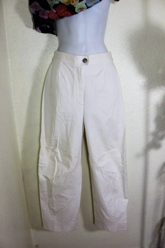 chanel white jeans
