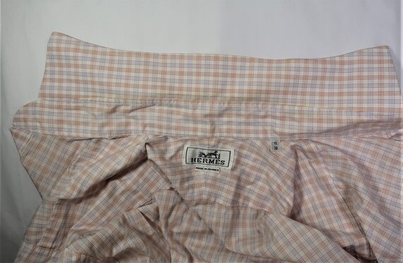 トップス Hermes shirts plaid made in france Hermes shirts plaid made in france
