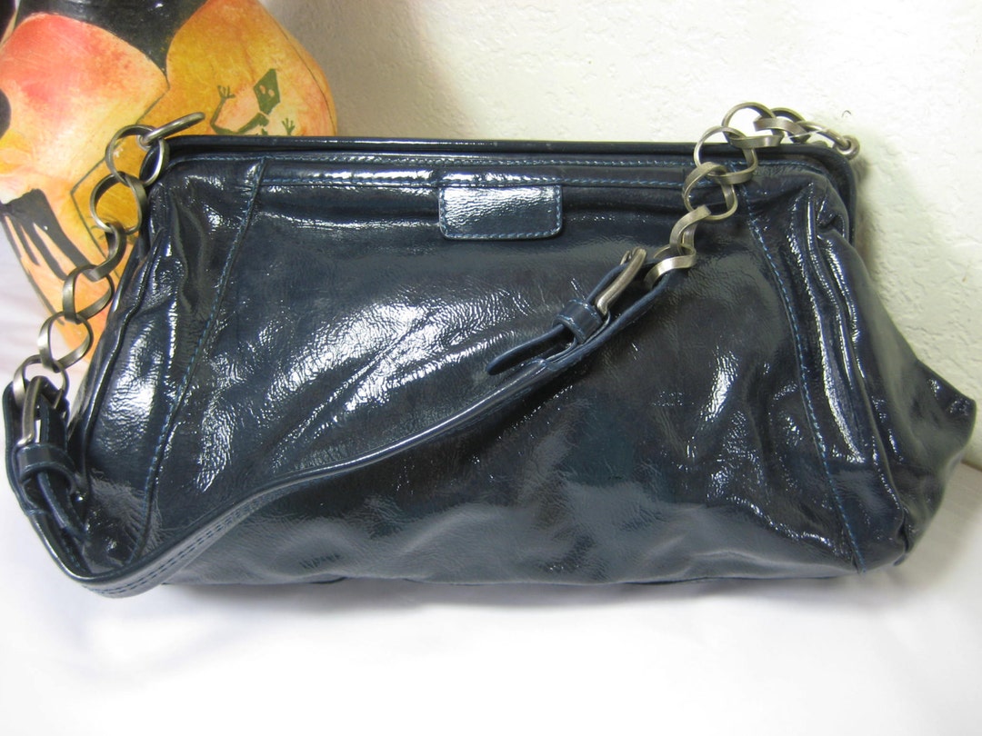 Vintage Marni Glossy Leather Medium Shoulder Bag Italy - Etsy