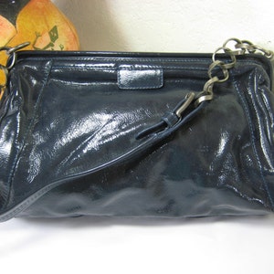 Vintage Marni bolso de hombro mediano de cuero brillante Italia