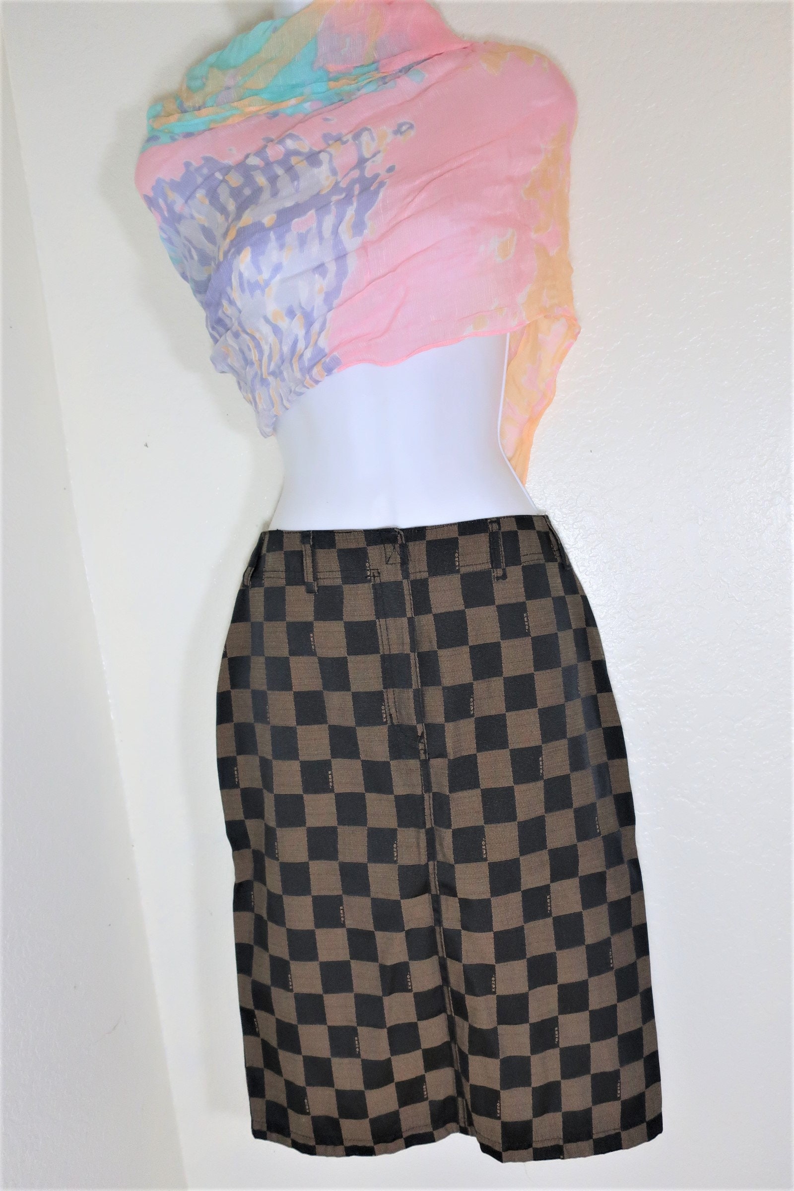 Vintage FENDI Roma FF Logo Monograms Hip Hop Classic Tessuto