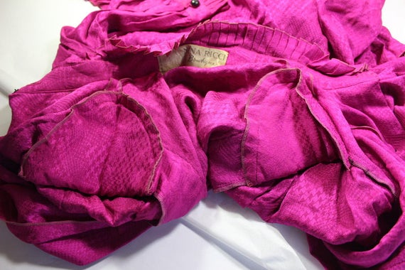 Vintage Rare NINA RICCI Boutique Pink Long Sleeve… - image 6