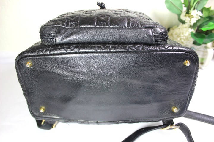 Vintage Metrocity Black Quilted Leather Backpack Back Bag - Etsy