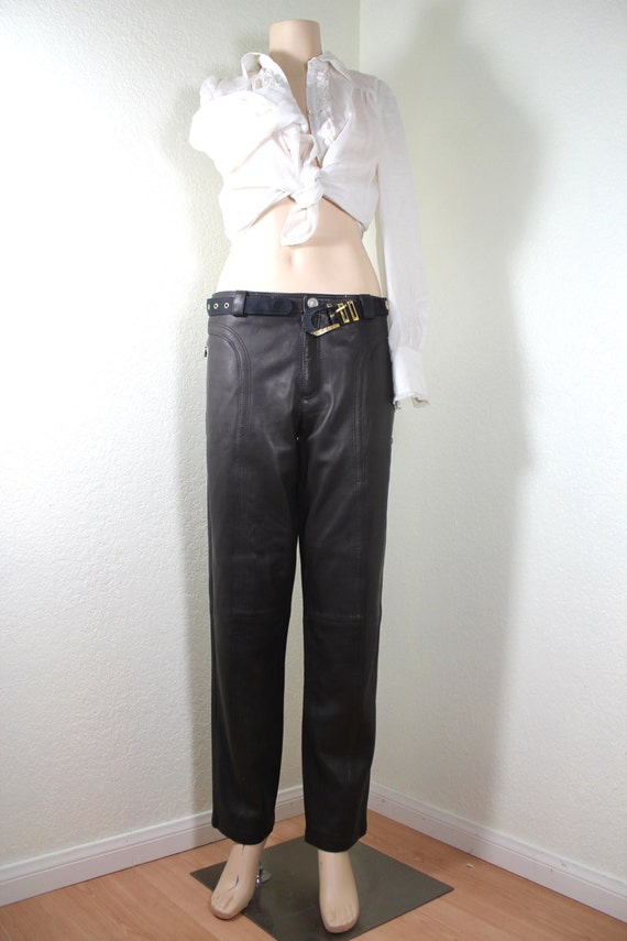 chocolate leather pants