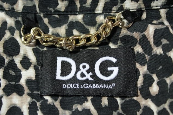 DG Dolce and Gabbana Cheetah Print Trench Coat Ja… - image 5