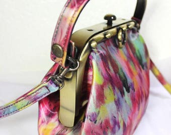 Sac Bandoulière Jean Paul Gaultier Vintage - Petit Format Coloré, Bandoulière Amovible