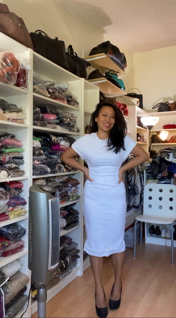 GUCCI vintage Tom Ford White Dress Small 4 5 6 - image 5