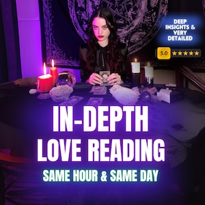 Same Hour In-Depth Love Tarot Reading | Psychic Love Insights, Twin Flame & Soulmate Clarity | Relationship Tarot Guidance, Soulmate Reading