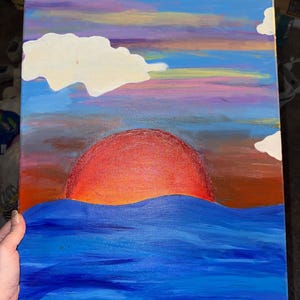 Sunset Acrylic Painting