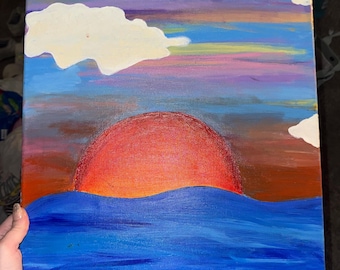 Sunset Acrylic Painting
